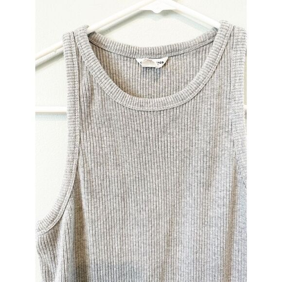 Club Monaco filina ribbed gray midi dress - Picture 4 of 6